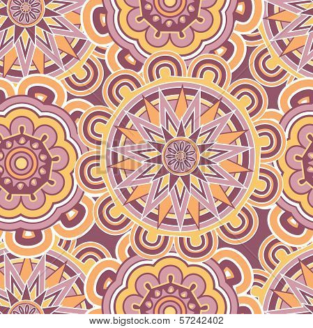 Abstract seamless floral background