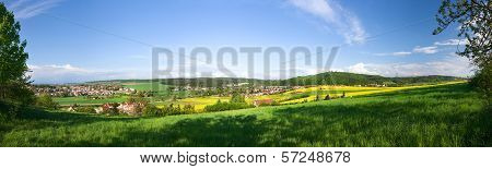 Spring landscape - panoramic view