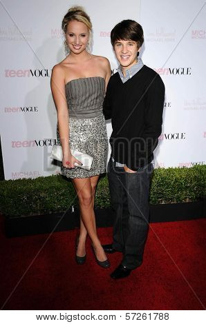 Molly McCook and Devon Werkheiser  at the 8th Annual Teen Vogue Young Hollywood Party, Paramount Studios, Hollywood, CA. 10-01-10
