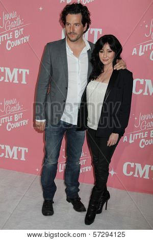Shannen Doherty and Kurt Iswarienko at the Jennie Garth 40th Birthday Celebration, The London, West Hollywood, CA 04-19-12