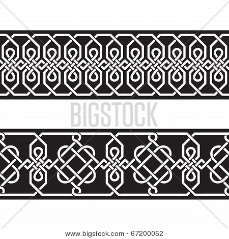 Seamless Geometric Tiling Borders