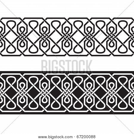Seamless Geometric Tiling Borders
