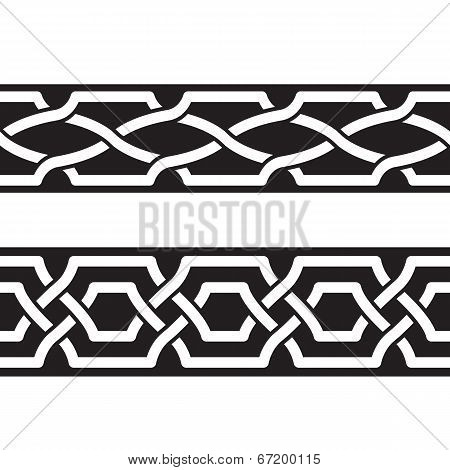 Seamless Geometric Tiling Borders