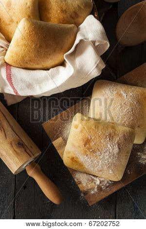 Fresh Homemade Ciabatta Buns