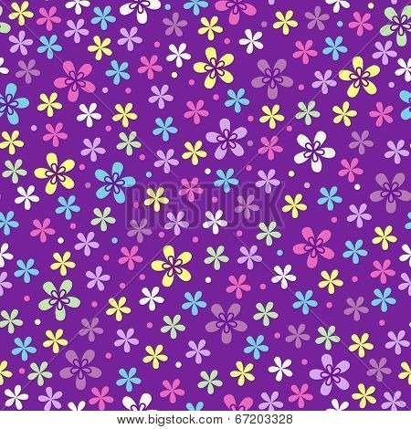 Flower seamless color pattern
