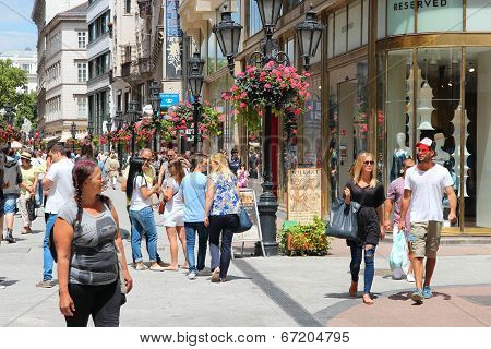 Vaci Street, Budapest