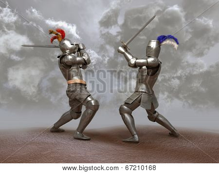 Knights fight