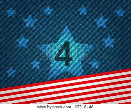 American Independence Day background vector