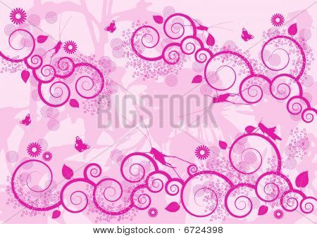 粉红色的装饰背景