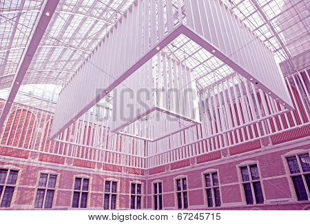 Interior Of Rijksmuseum In Amsterdam, Netherlands