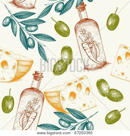 Vintage Olive Background