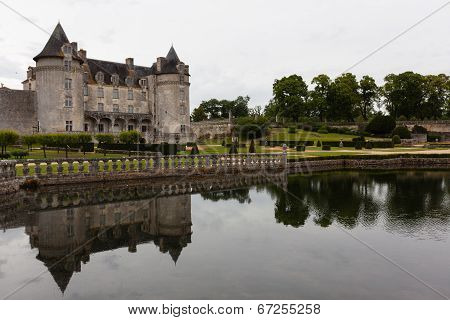 Reflections In La Roche Courbon Castle