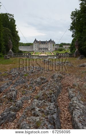 Rocks In La Roche Courbon Castle