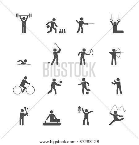 Sport icons set