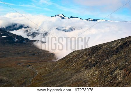 Peak of Galdhopiggen in Norway