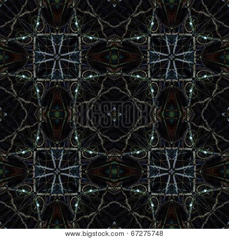 Seamless Grey Background Texture Made From Koh-i-noor Butterfly Wing Patterns