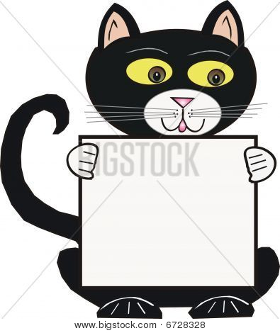 Tegneserie kat hos tegn