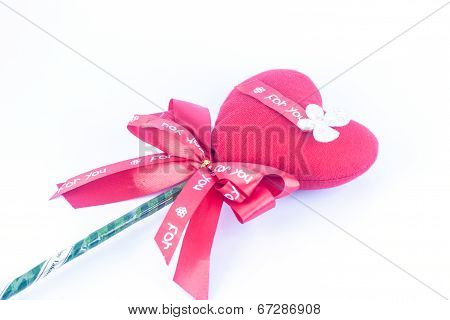 Red Heart In Valentine's Day.