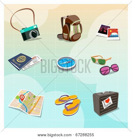 Travel Objects Clipart