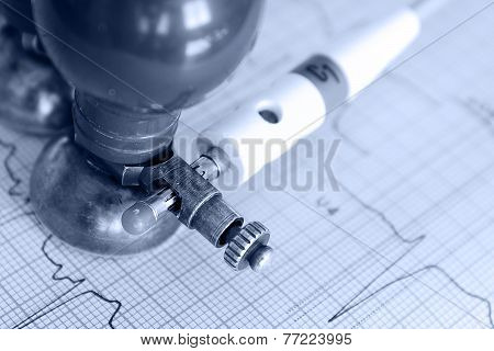 Monochrome Photos Of Electrocardiogram