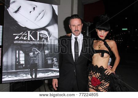 LOS ANGELES - NOV 21:  David Arquette, Bai Ling at the 
