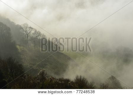Fog Below Coaley Peak