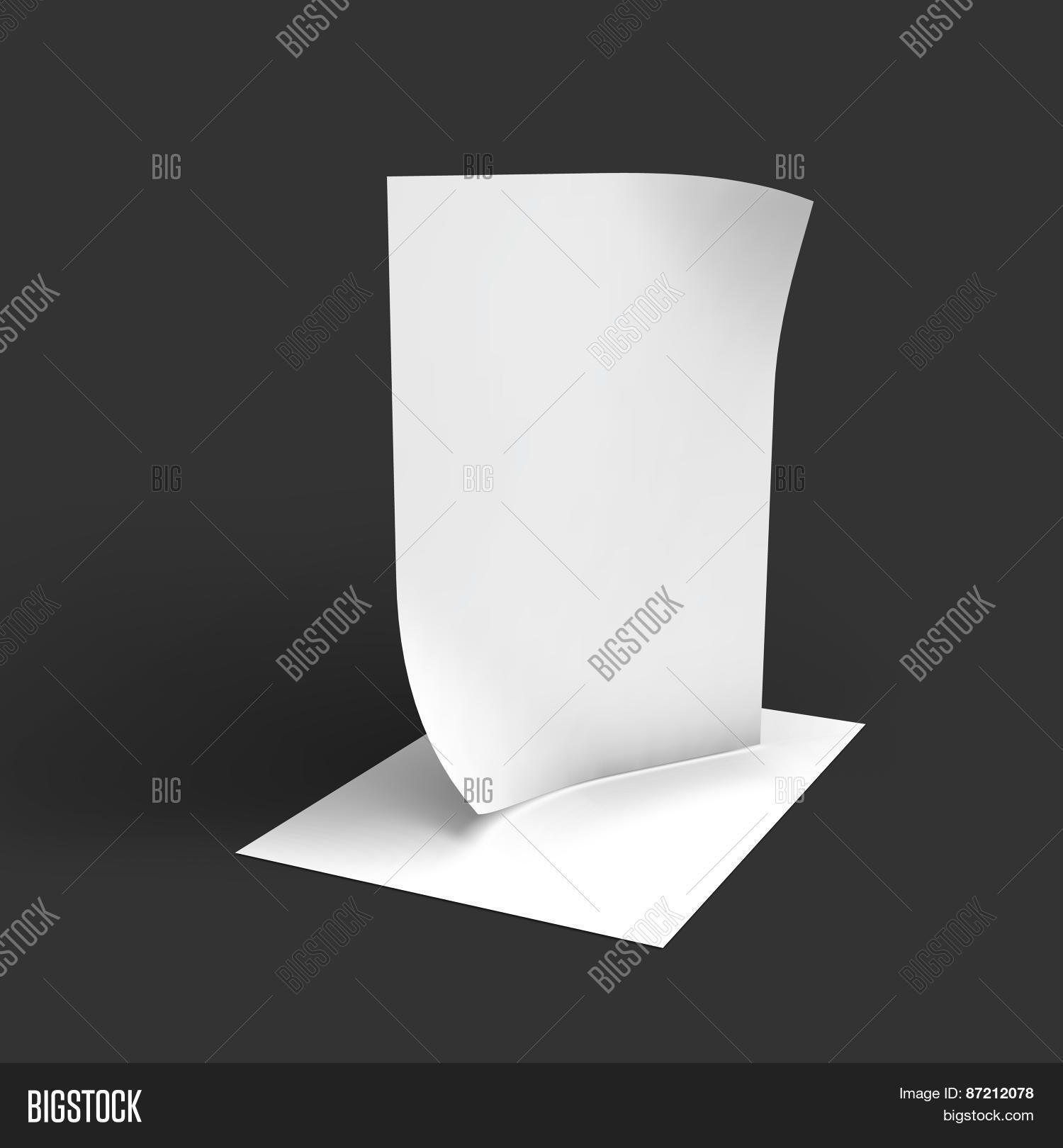 Paper Curved Stack Stack Pages Curved Vector & Photo (Free Trial) | Bigstock