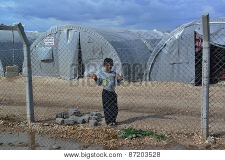 People In Refugee Camp