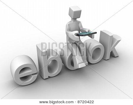 Technologie a digitální Ebook koncepce