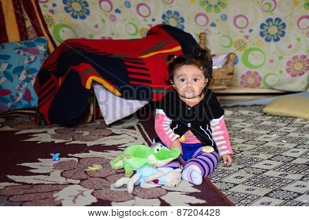 People In Refugee Camp