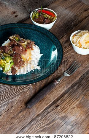 Spice Beef With Rice.