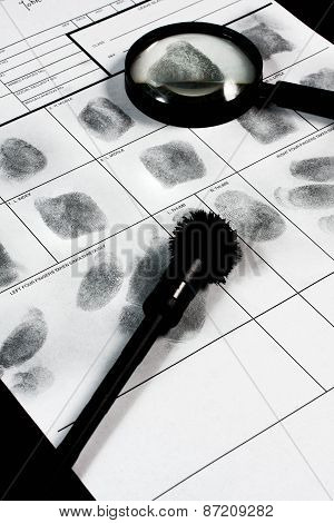 Fingerprint hand.