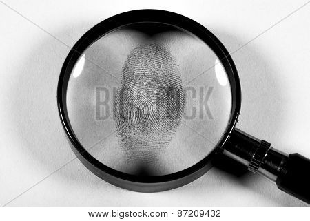 Fingerprint hand.