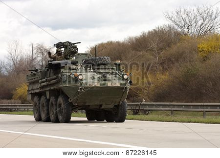 Dragoon Ride - US Army Convoy Drives Through Czech Republic