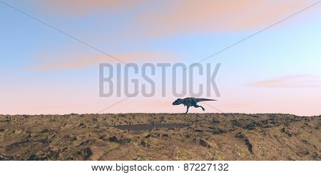 running tarbosaurus