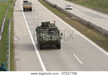 Dragoon Ride - US Army Convoy Drives Through Czech Republic