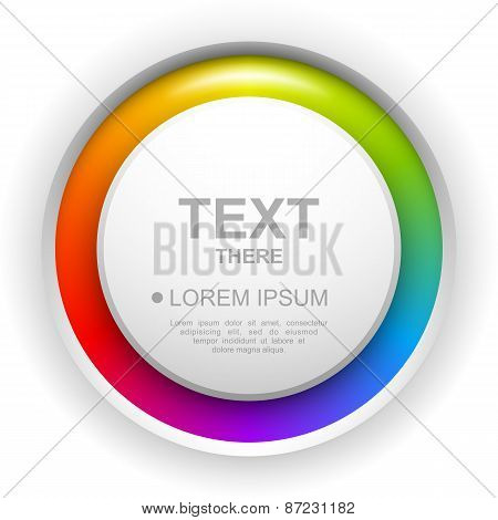 Colorful circle button background