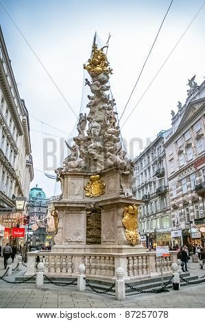 Plague Column In Vienna, Austria