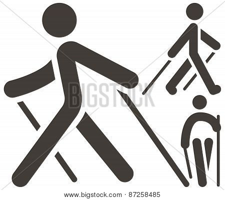 Nordic Walking Icons