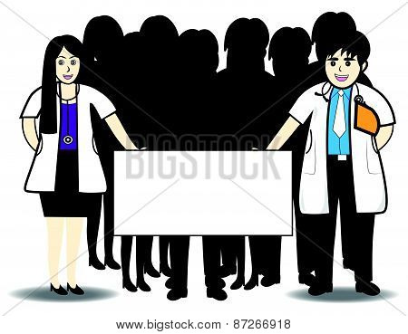 Doctor man and doctor woman