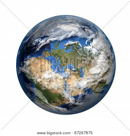 3D Image Of Planet Earth