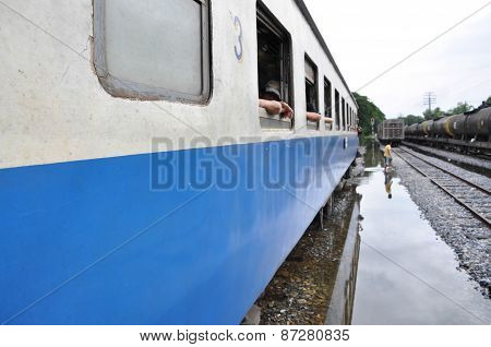 Railway In Thailand Floods