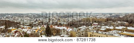 Panoramic view of Lviv, Ukraine