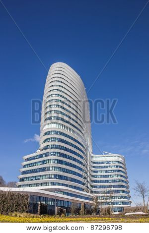 Modern Office Building Of The Dutch Tax Authorities In Groningen