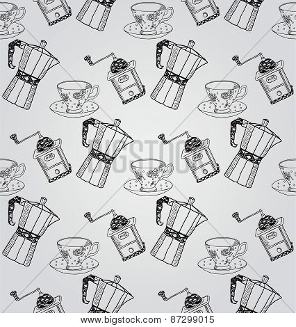 Vintage Hand Drawn Seamless Pattern