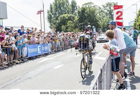 The Cyclist Daniel Teklehaimanot - Tour De France 2015