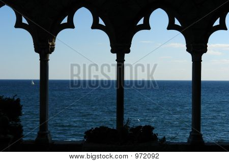 Blick auf den Atlantik von Hammond-Burg