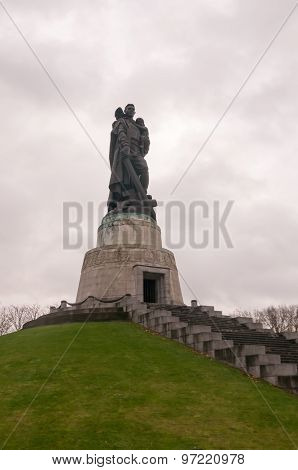 Soviet War Memorial In Treptower Park, Berlin, Germany Panorama