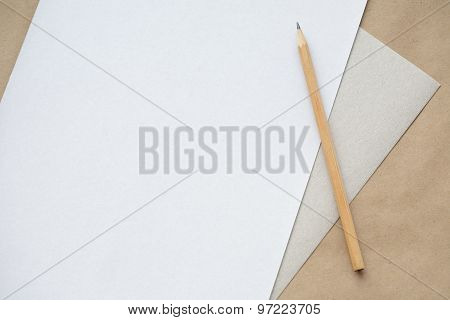 Sheet and pencil
