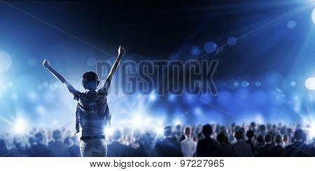 Performer on stage